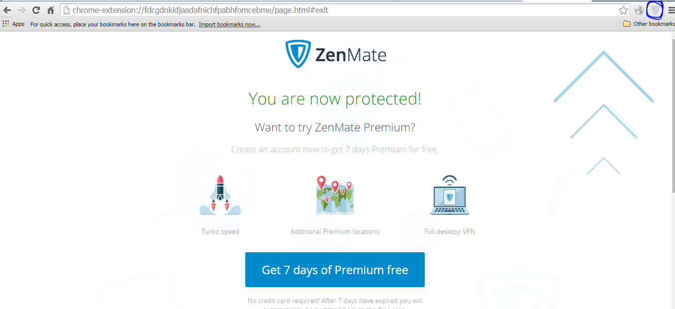 zenmate actived