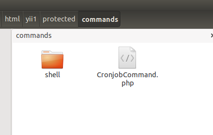 run php from console of yii