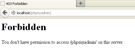 14.04 - Error 403 Forbidden, localhost