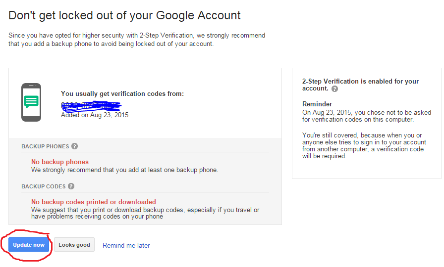 turn off 2 step verification - latcoding.com