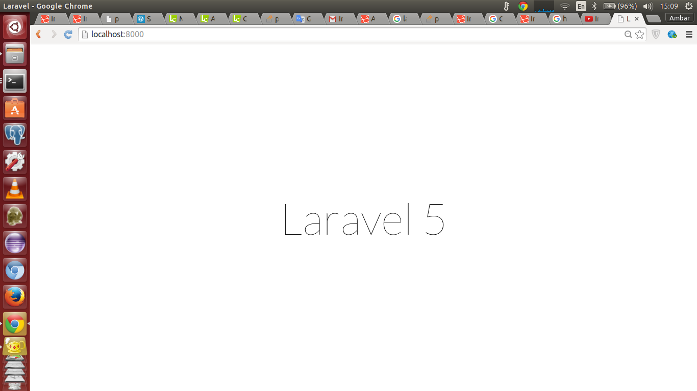 how to run laravel in url