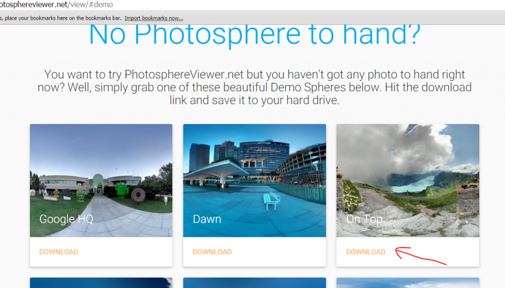 Menampilkan photo 360 derajat (photo Sphere) ke dalam website ...