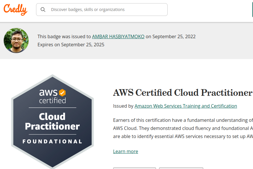 Sertifikasi AWS Cloud Practitioner