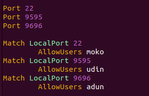 Setup beberapa port SSH di Ubuntu