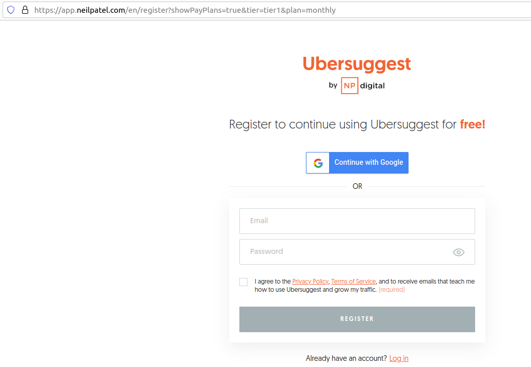 daftar ubersuggest 